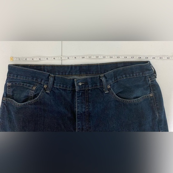 Levi’s 505 Mens W40 x L32 Straight Leg Medium Wash Jeans - Picture 8 of 10